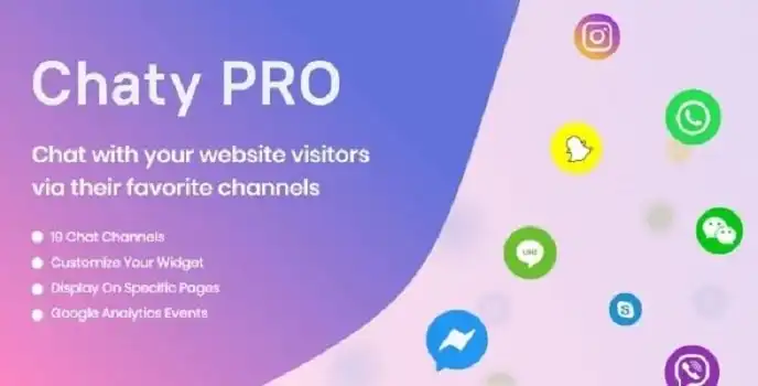 Chaty Pro GPL v3.3.5 – WhatsApp, Messenger, Telegram, Email, SMS, Maps, Chat & Call button